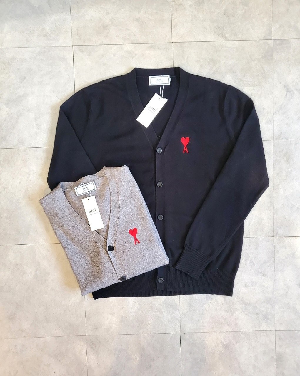 AM 스몰하트 자수 가디건 (수입상품)