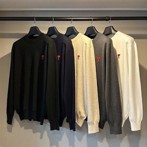 💕 아* 드 꾀흐 엠브로이더리 크루넥 니트