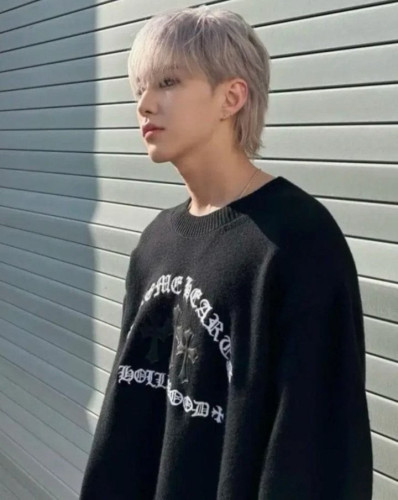 💕 크* 울캐시 세메터리 자수패치 스웨터➡️수입최고급(남녀공용)