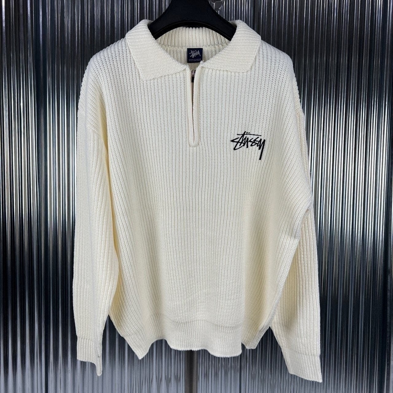 💕 스** 블록 카라 니트