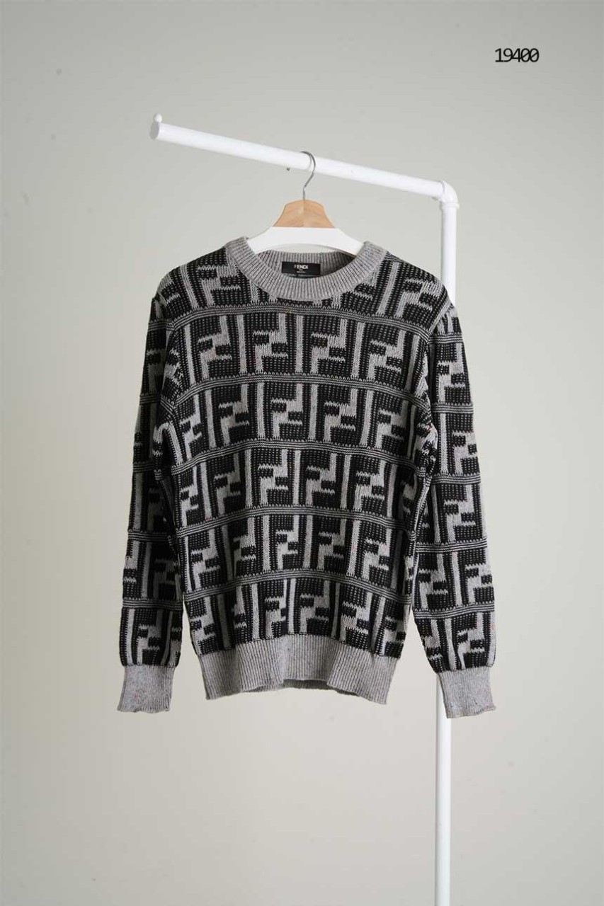 🔆 [FENDI] 팬디 남성 자가드 FF 패턴 니트 풀오버 🔆