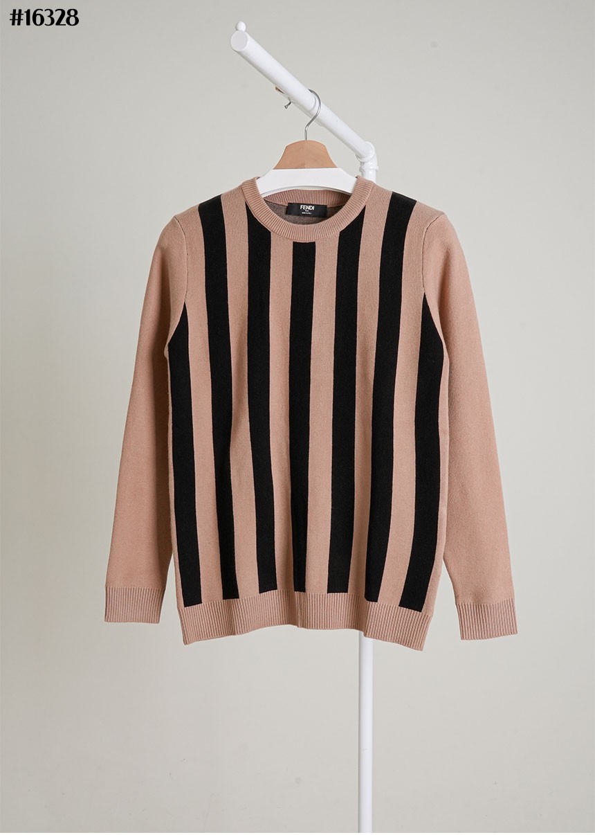 🔆 [FENDI] 팬디 스트라이프 울 자카드 니트 풀오버 🔆