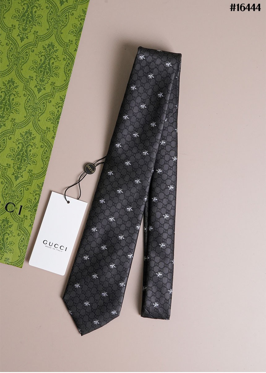 🔆 [GUCCI] 구찌 GG 꿀벌 실크 자카드 넥타이 🔆