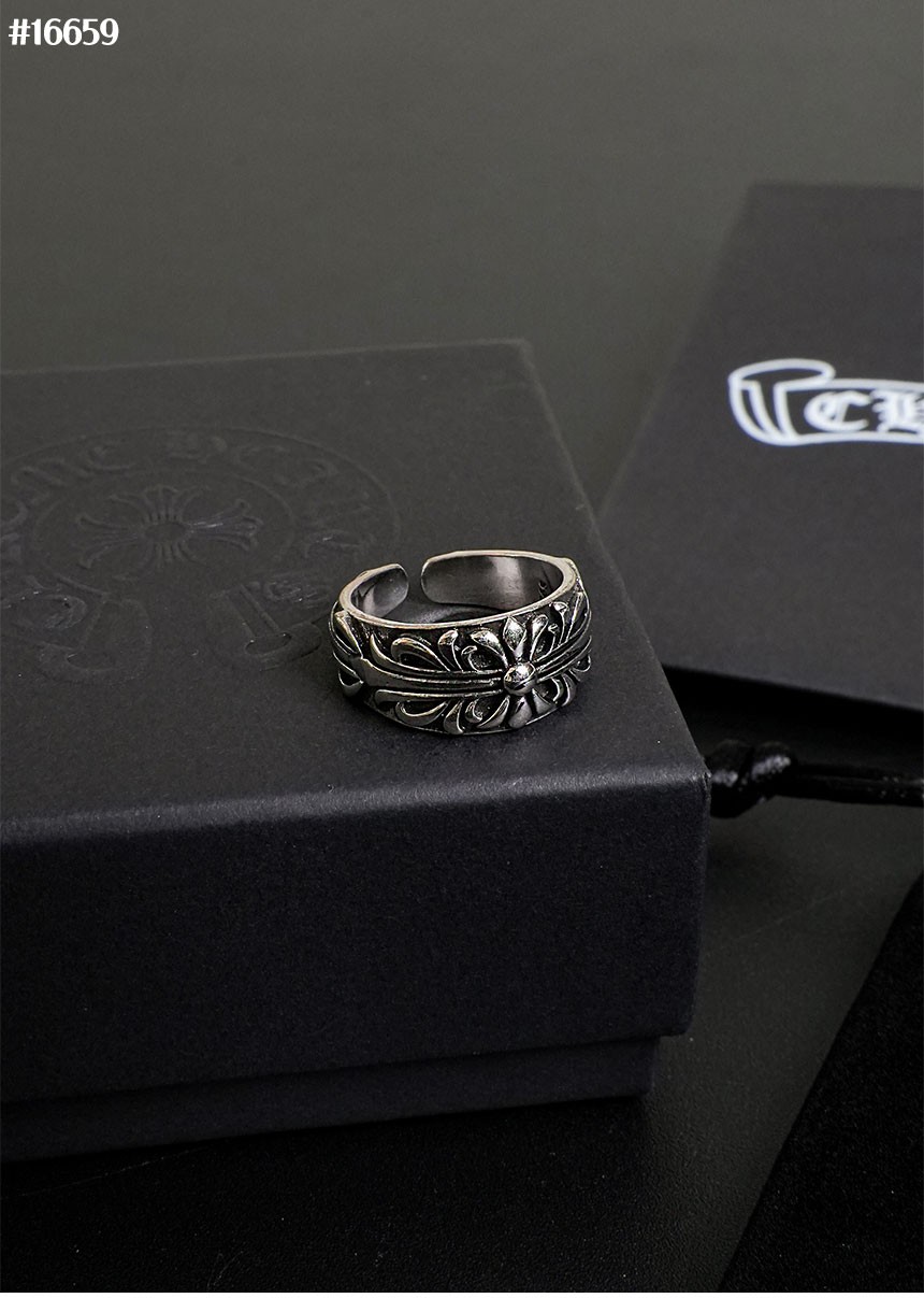 🔆 [Chrome Herts] 크롬하츠 남여공용 플로랄 크로스 링 🔆