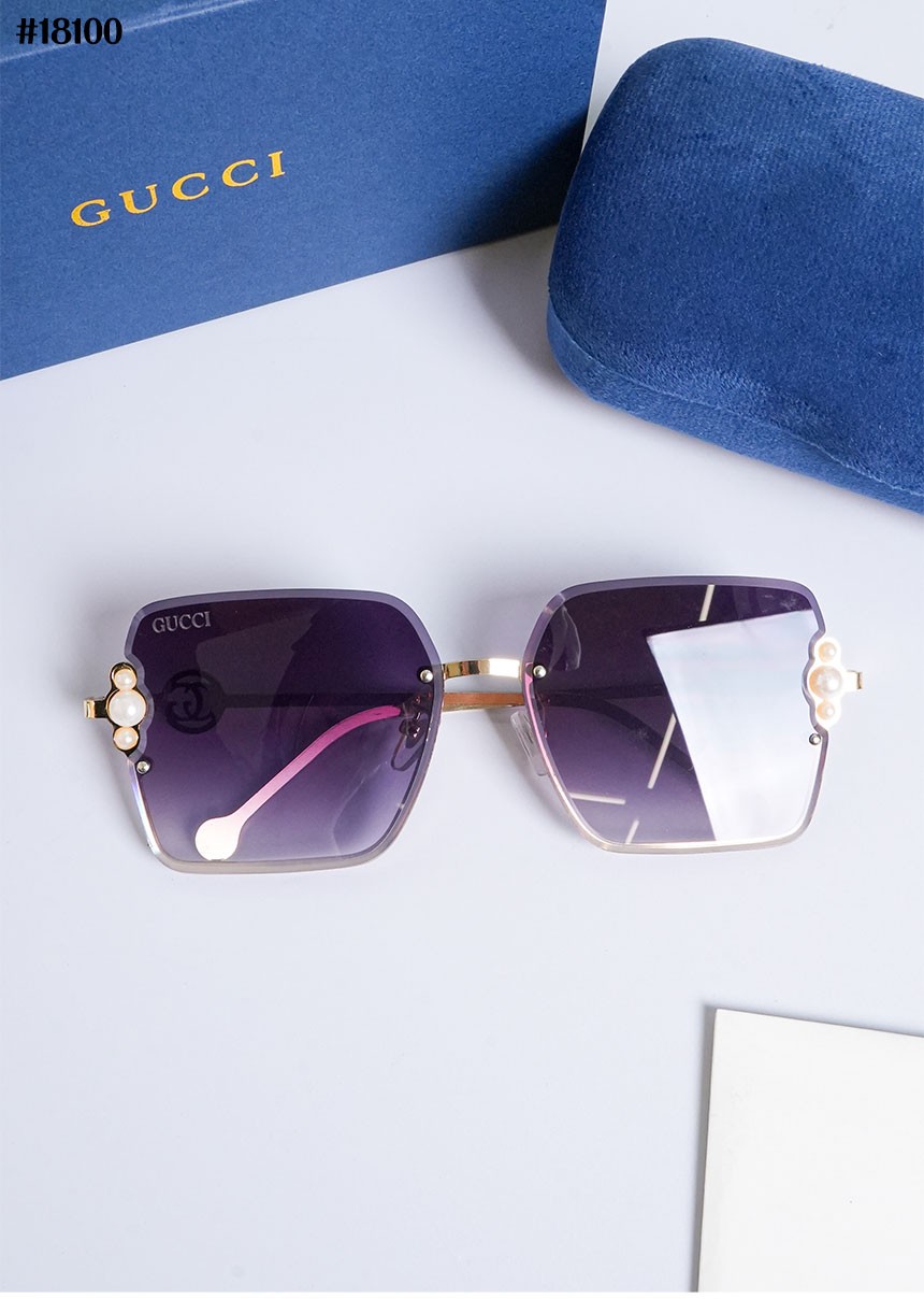 UM🔆 [GUCCI] 구찌 펄 쥬얼리 트림 업사이드 다운 스퀘어 선글라스 🔆