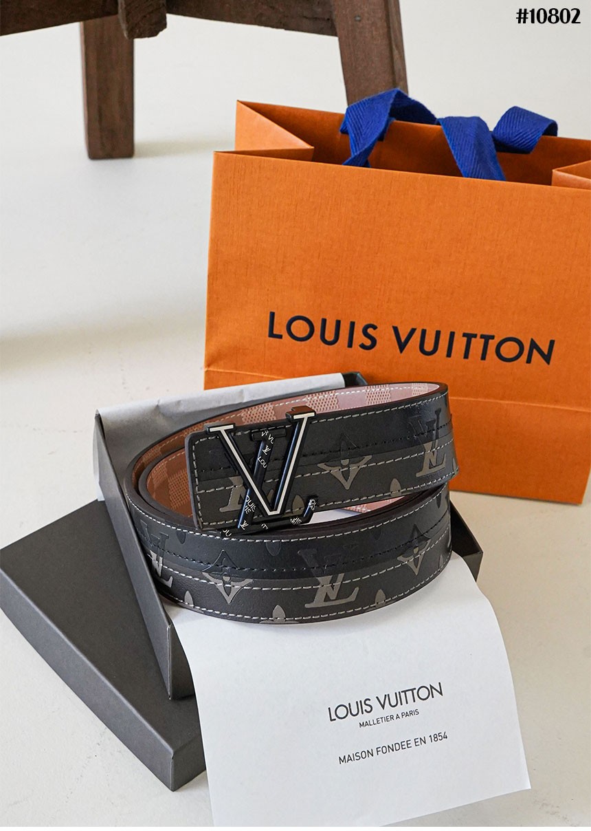 🔆 [LOUIS VUITTON] 루이비통 이니셜 다미에 배색벨트 🔆