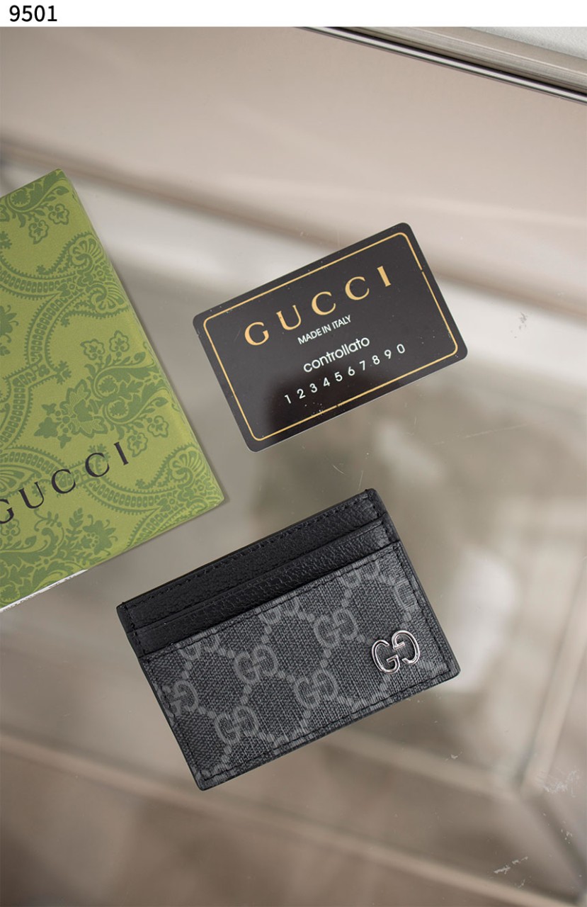 #구찌 [GUCCI] 구찌 카드 케이스 GG 디테일 블랙 슈프림 신상입고💢 #지갑 #9501