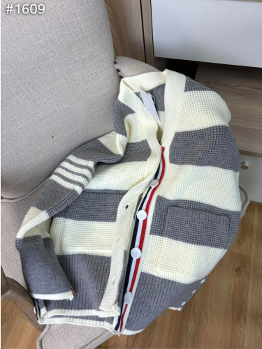 #톰브라운 스트라이프 울 가디건