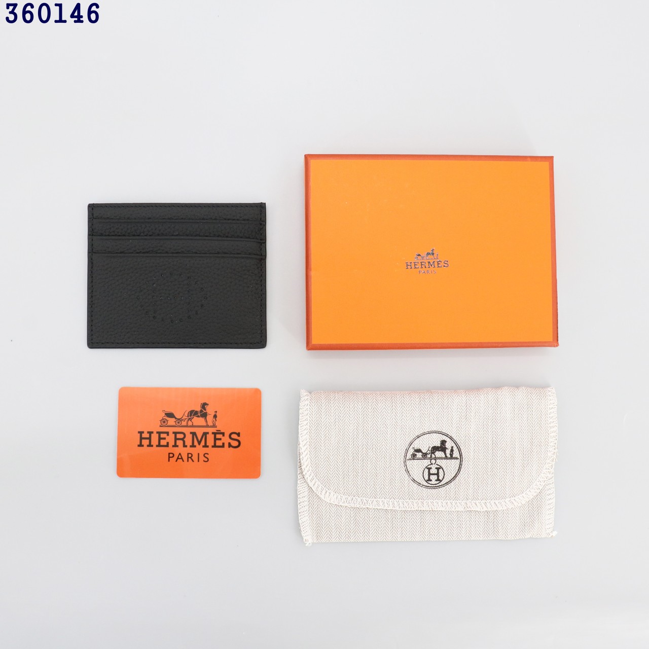 👹에*메스 H 펀칭 컴팩트 토고 카드지갑👹