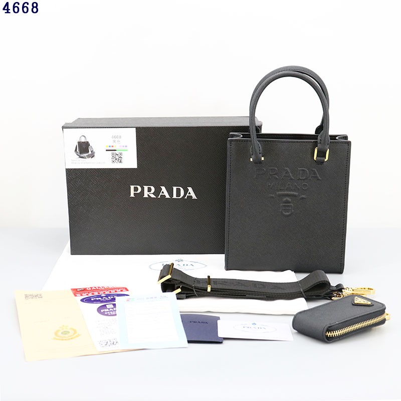 👹프*다 4668 각인로고 레더 토트 & 크로스백👹