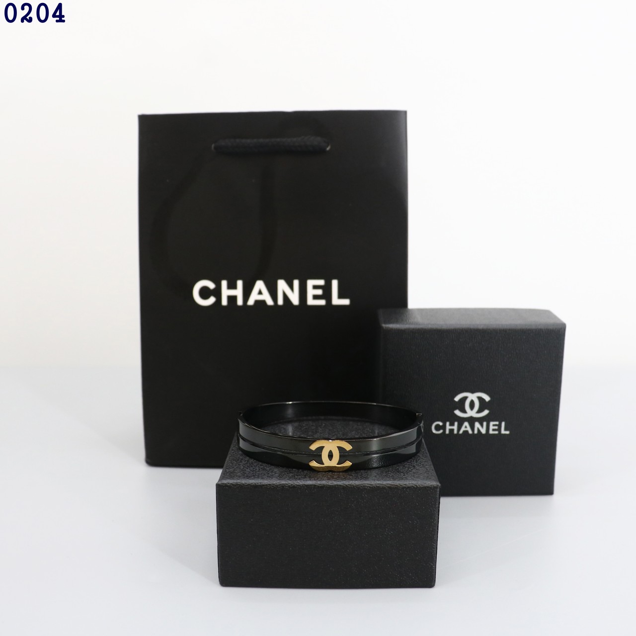 👹샤* CC로고 블랙 팔찌 👹