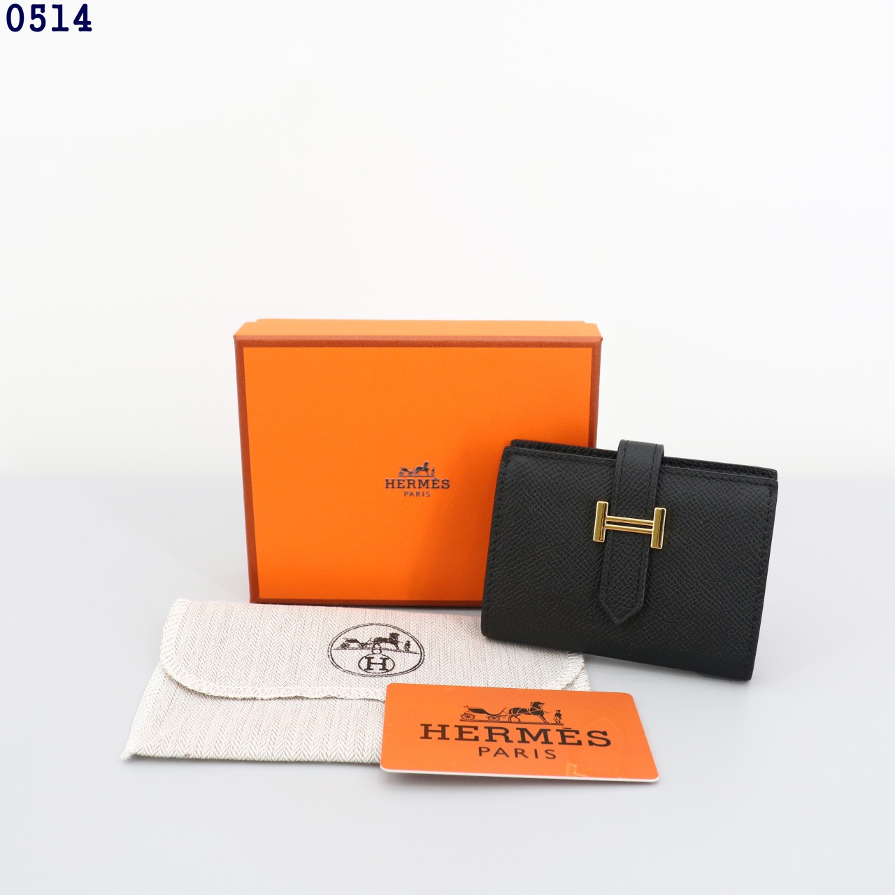 👹에*메스 베안 미니 카드 지갑 블랙👹