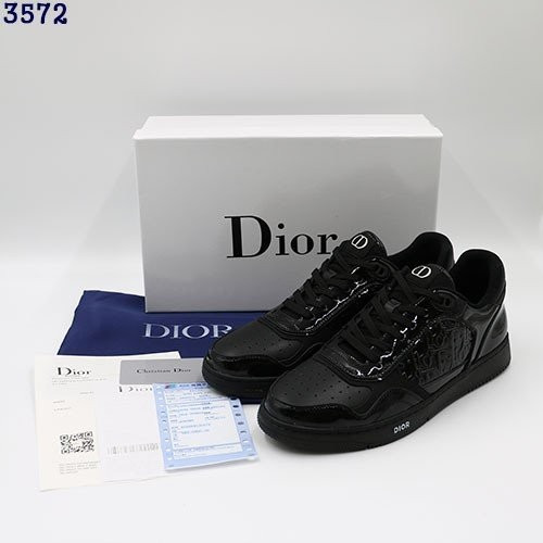 👹디* B27 블랙 페이턴트 오블리크 로우탑 스니커즈👹