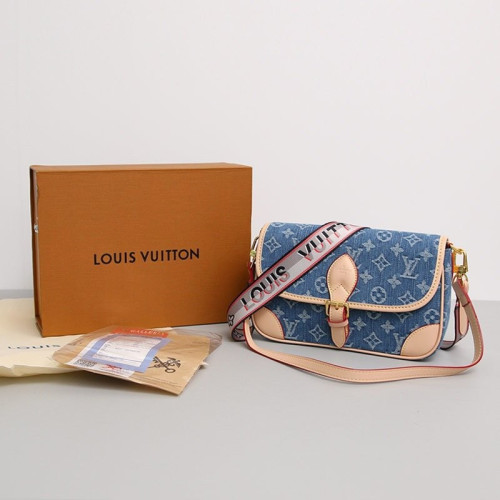 👹루*통 다이앤 모노그램 데님 숄더백👹