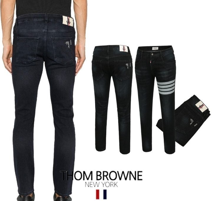 💕 톰* 4바 돌고래자수 블랙워싱 슬림진