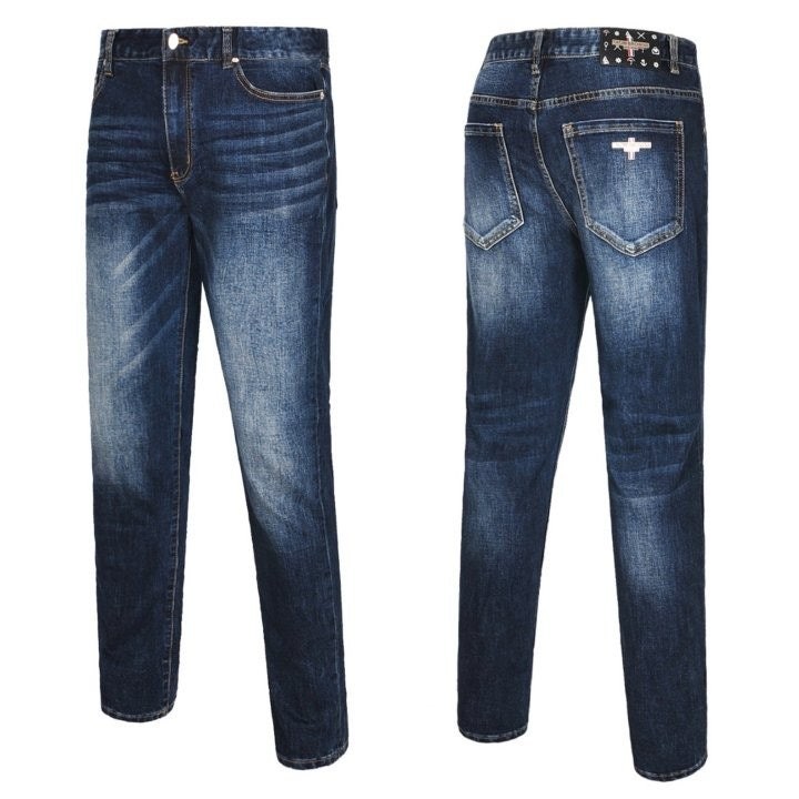 💕 톰* 메탈 레더패치 진청워싱진