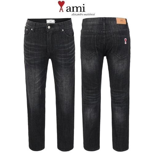 💕 아* 블랙 미디움 테이퍼드 팬츠