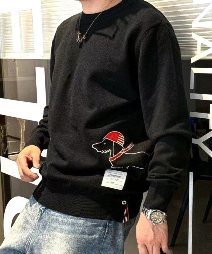 💕 톰* 헥터 자수 라운드 니트➡️수입최고급(남녀공용)