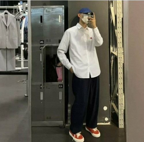 💕 휴* 메이드 하트로고 옥스포드 셔츠