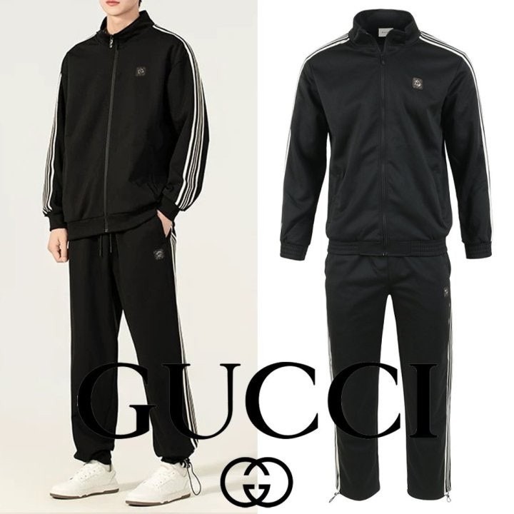 💕 구* 스트라이프 스틸로고 집업 셋업 ☆커플 착용 가능☆