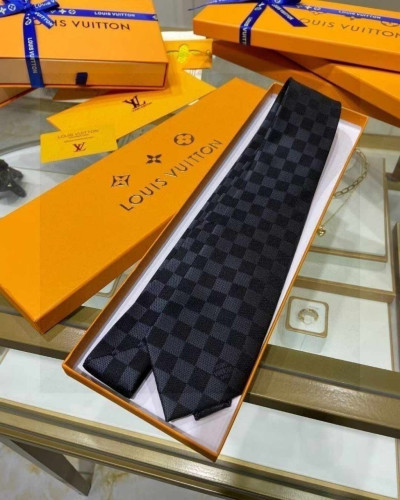루이비*  다미에 실크 넥타이
