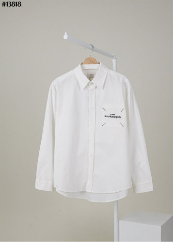 🔆 [Maison Margiela] 메종마르지엘라 포켓 레터링 스티치 넘버링 루즈핏 코튼 셔츠 🔆