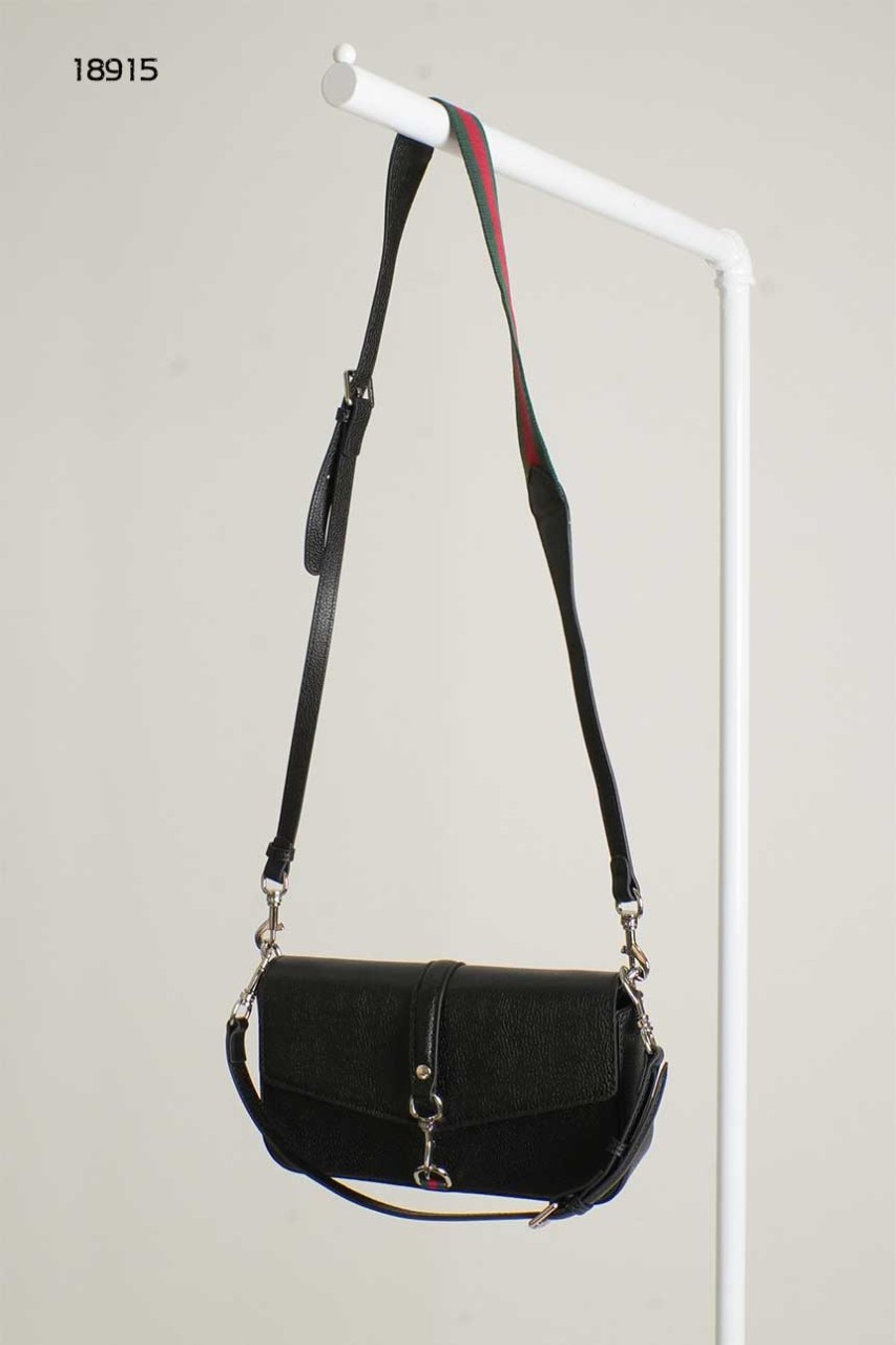 🔆 [GUCCI] 구찌 웨빙 트리밍 풀그레인 가쥭 메신저백 🔆