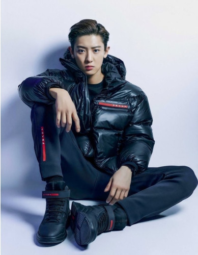 💕 프** 레드로고패치 숏다운 패딩