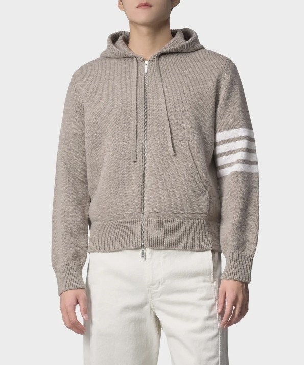 💕 톰* 4바 니트 후드 집업 자켓