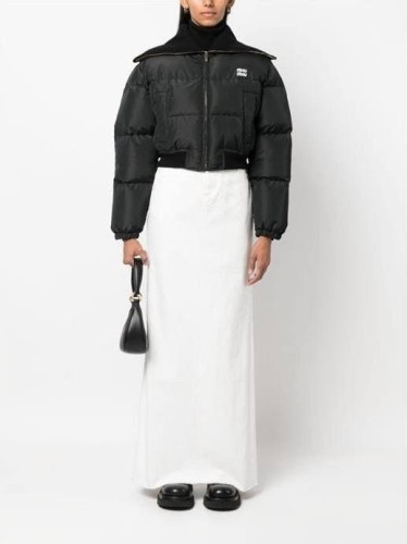 💕 미*** 크롭 테크니컬 패브릭 다운 재킷