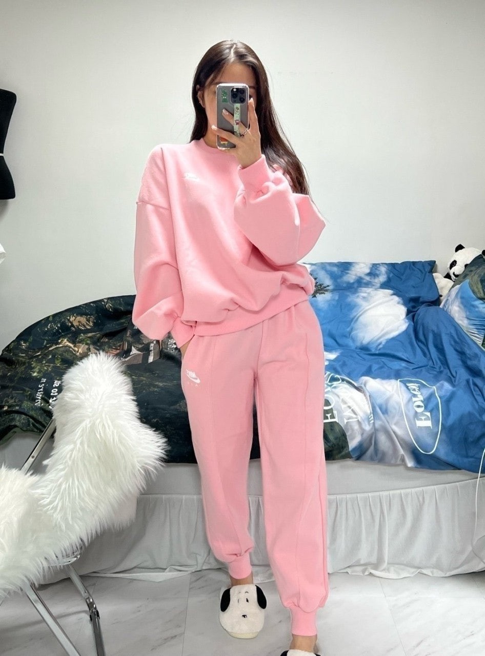 💕 나** 양기모 맨투맨 조거세트