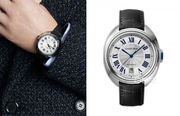 까르띠에 끌레 드 워치 (화이트 블루)