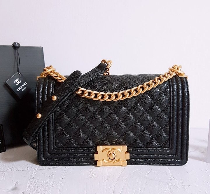 💕 샤* 고급 리뉴얼 램스킨 보이백 금장