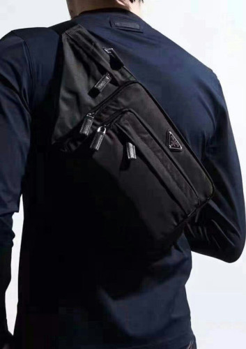 💕 프** 23SS 2VL003 973 F0002 남성 웨스트 크로스 벨트백 블랙 2VL003 973 F0002