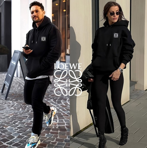 ⚪🤍 2025 F/W 로♡베 클래식 커플 후드티셔츠 🤍⚪