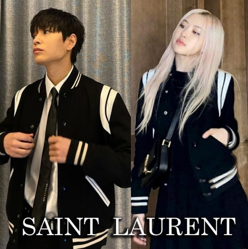 ▫️⚪ 2025 FW 세*트*랑 커플 스타디움 울 블루종 ⚪▫️