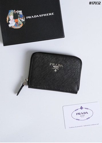 🔆 [PRADA] 프라다 사피아노 레터링 지퍼 코인 퍼스 🔆