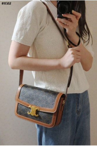 🔆 [CELINE] 셀린느 Teen틴 Triomphe트리오페 캔버스 숄더백🔆