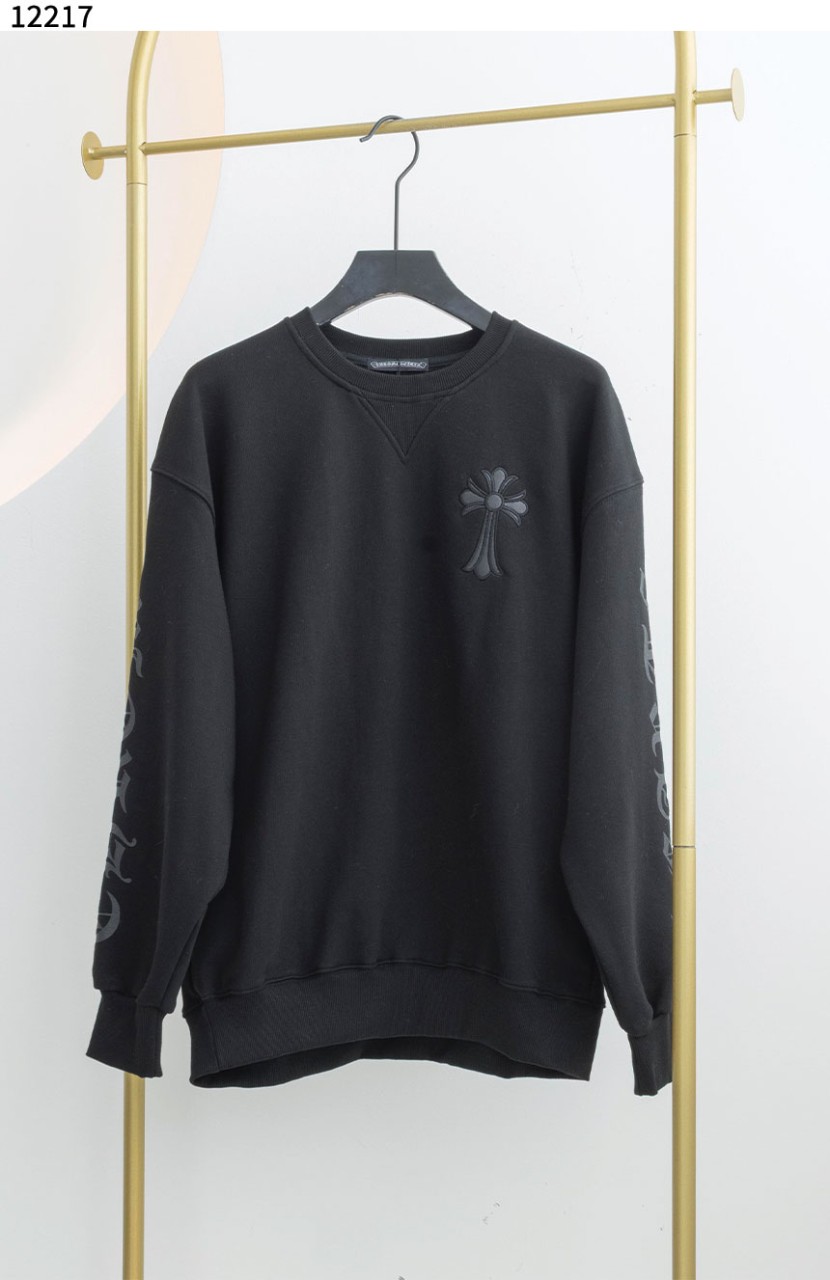 #크롬하츠 [Chrome Hearts] 멀티로고 블랙 라운드 맨투맨 신상입고💢 #상의 #티셔츠 #12217