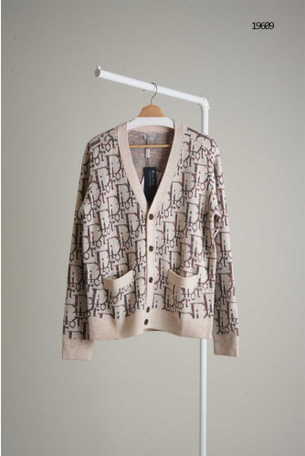 🔆 [DIOR] 크리스찬 디올 오블리크 버진 울 자가드 가디건 🔆