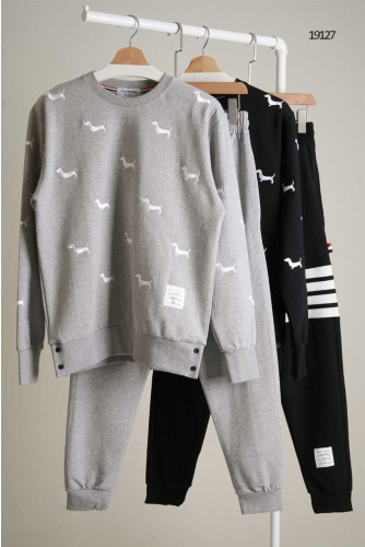 🔆 [THOM BROWNE] 남성 톰브라운 4바 도그 패턴 맨투맨셋 🔆