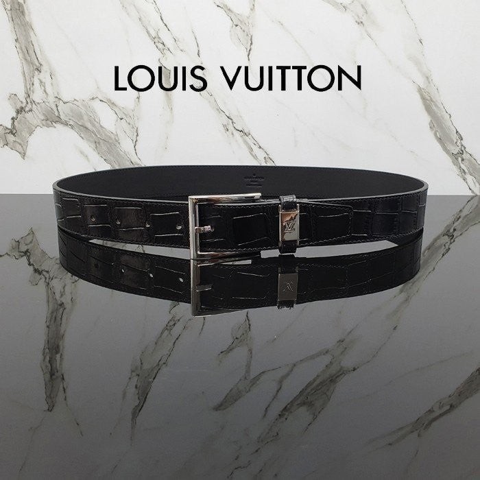 💕 루* LV 시티 핀 크로커다일 벨트 ⚓845