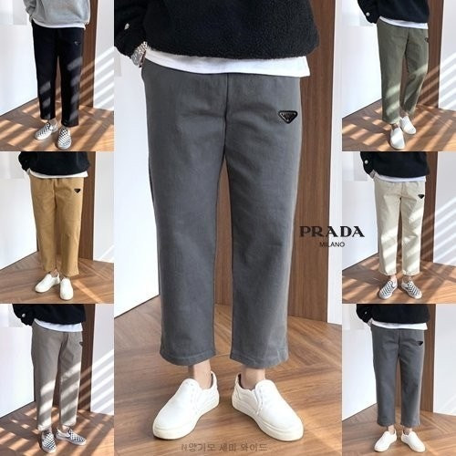 💕 프** 양기모 세미와이드 밴딩 팬츠