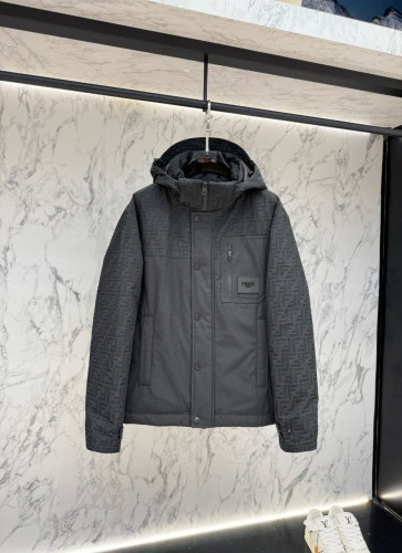 💕 펜* 989 FF 자카드 테크 구스다운 패딩 재킷