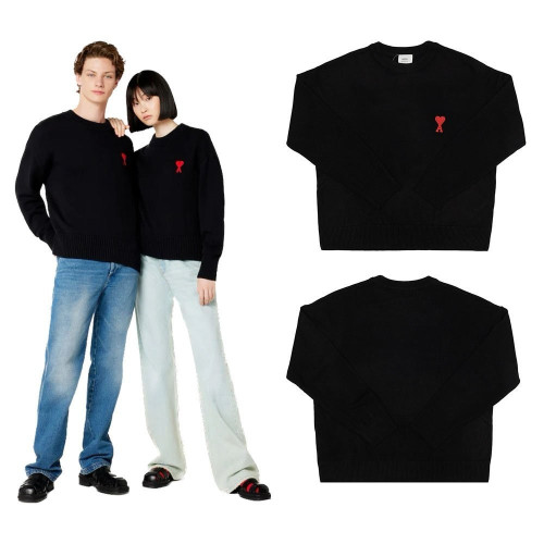 💕 아* ADS울앤 코튼엠브로이디드니트 (블랙)