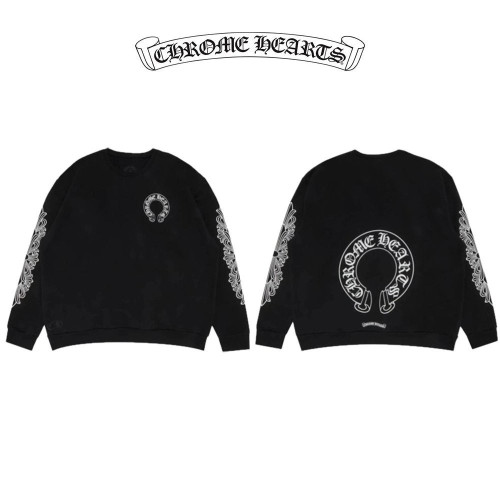 💕 크* 홀스슈 플로랄 맨투맨(블랙)