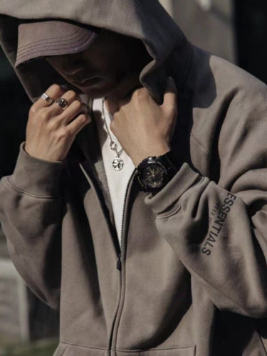 💕 피**** 에센셜 로고 플리스 기모 후드집업➡️수입풀(남녀공용)