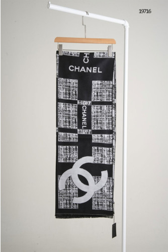 🔆 [CHANEL] 샤넬 CC로고 자가드 울 머플러 🔆