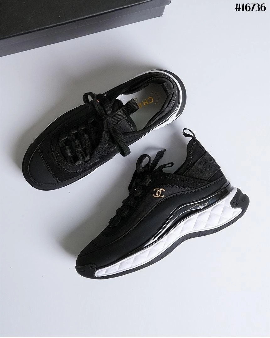 🔆 [CHANEL] 샤넬 믹스드 파이버 스니커즈 블랙🔆