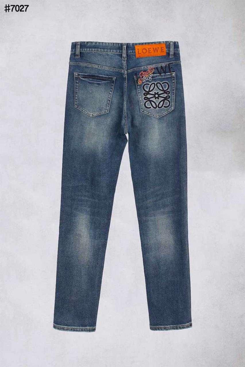 🍀 [LOEWE] 로에베 빈티지 아나그램 포켓 로고 슬림핏 데님 팬츠 🍀